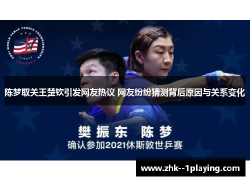 陈梦取关王楚钦引发网友热议 网友纷纷猜测背后原因与关系变化 陈梦取关王楚钦引发网友热议 网友纷纷猜测背后原因与关系变化